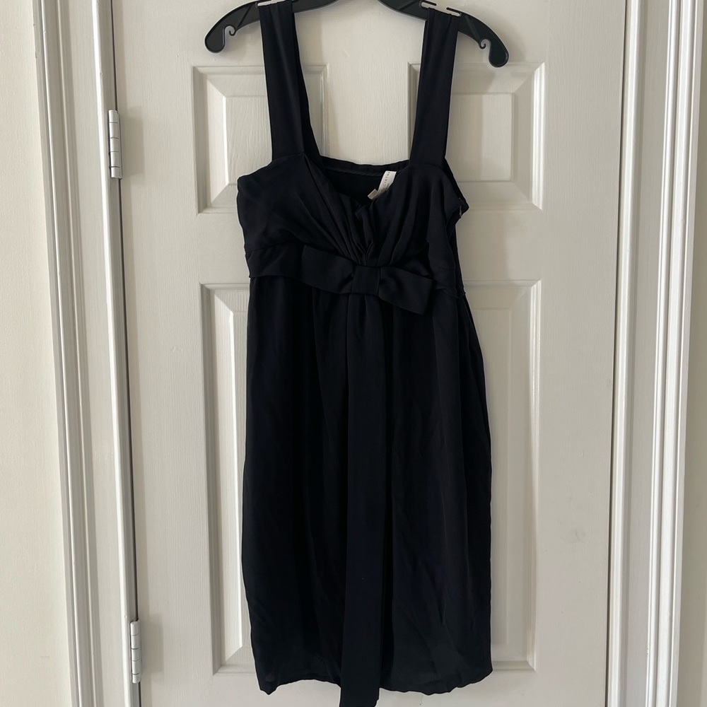 Stella McCartney Black Mini Dress with Bow Detail